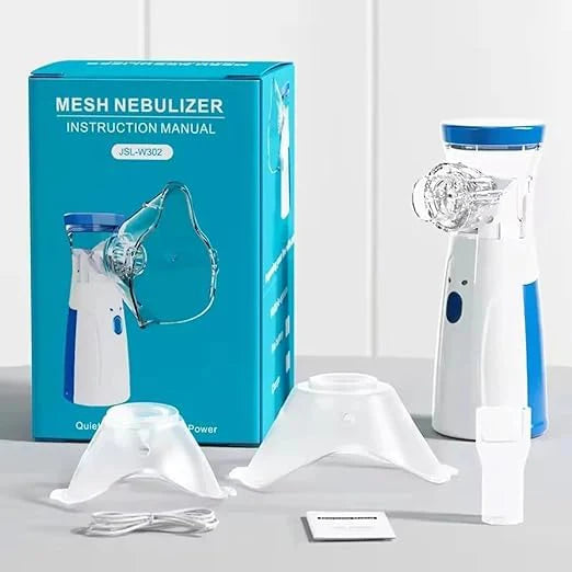 Portable Mesh Nebulizer, Silent and Compact Nebulizer Machine for Adult and Kids