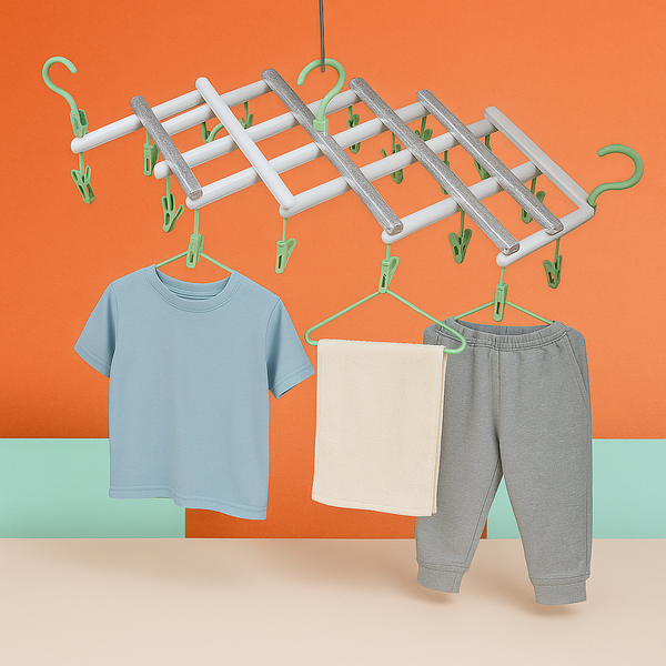 Big Adjustable Clothes Hanger, Windproof Tumble Dryer, Extendable, Socks Washing Liner, Plastic Drying Rack, Sock Hanger, Foldable Hanger, Underwear Dryer with 29 Clips