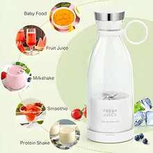 Mini Fresh Juicer – Portable, Rechargeable, Easy to Clean, Perfect for Home, Office & Travel