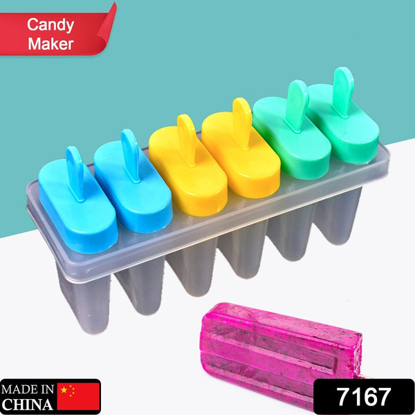 Ice Candy Maker Upgrade sicle Molds Sets 6 Ice  Makers Reusable Ice Lolly Cream Mold Home-Made sicles Mould with Stick